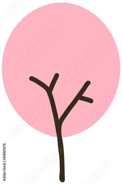 Obraz Tree, flower icon