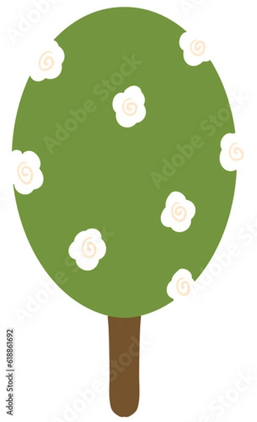 Obraz Tree, flower icon