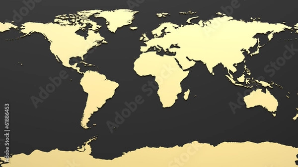 Obraz Hi-Tech World Map