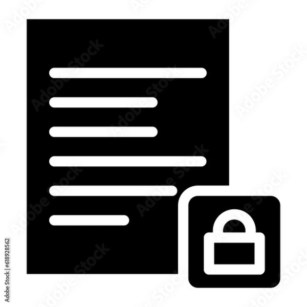 Fototapeta locked icon 