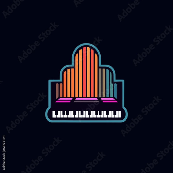 Obraz Multicolor Organ Vector
