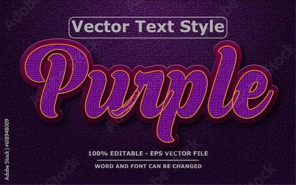 Fototapeta 3D Text Effect Editable Vector 