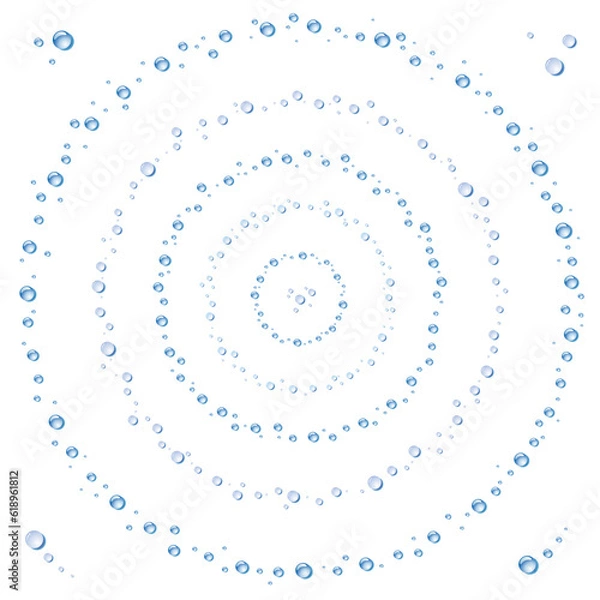 Fototapeta 涼しげな水滴の波紋