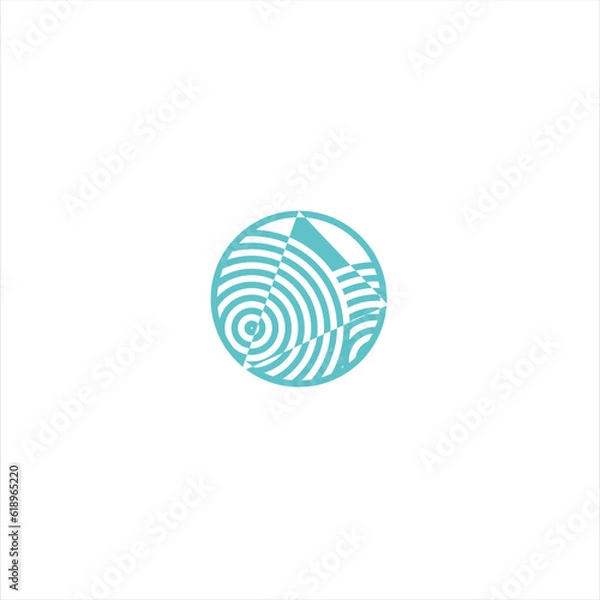 Fototapeta Abstract modern O letter. The logo looks creative and minimalist. Suitable for any business orientation
