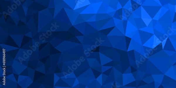 Obraz abstract blue geometric background with triangles