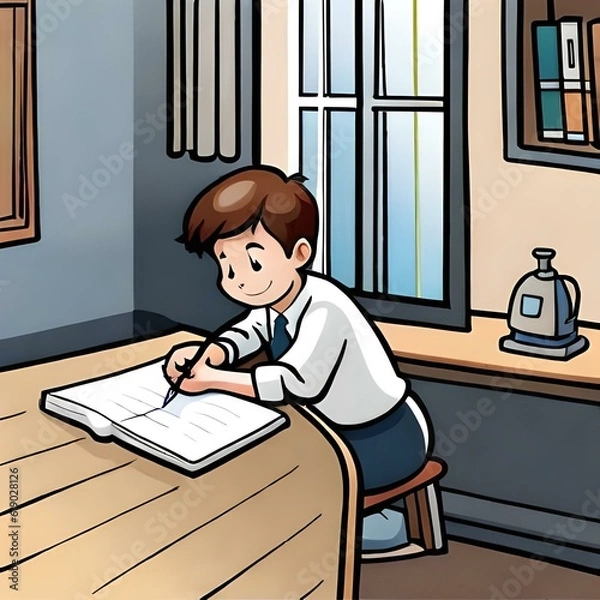 Obraz A student 