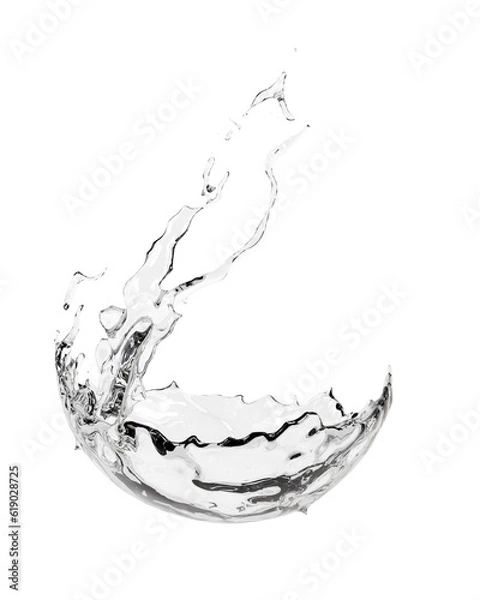 Obraz 緩く落ちる液体、水しぶき