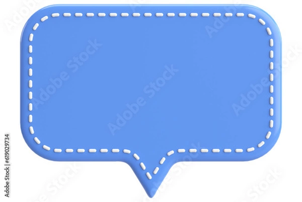 Fototapeta Price tag. Speech bubble. 3D illustration.