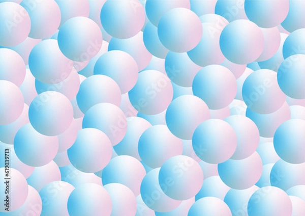Obraz many pastel ball background