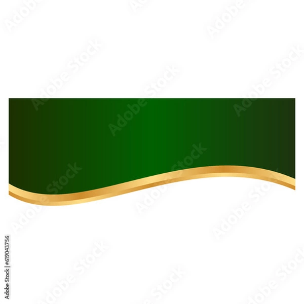 Obraz Gold Banner Header