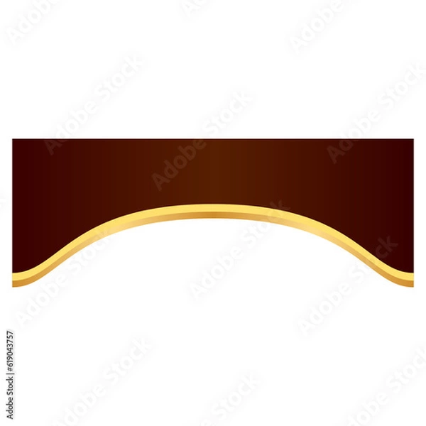 Obraz Gold Banner Header