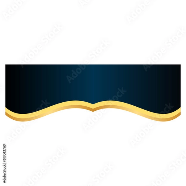 Obraz Gold Banner Header