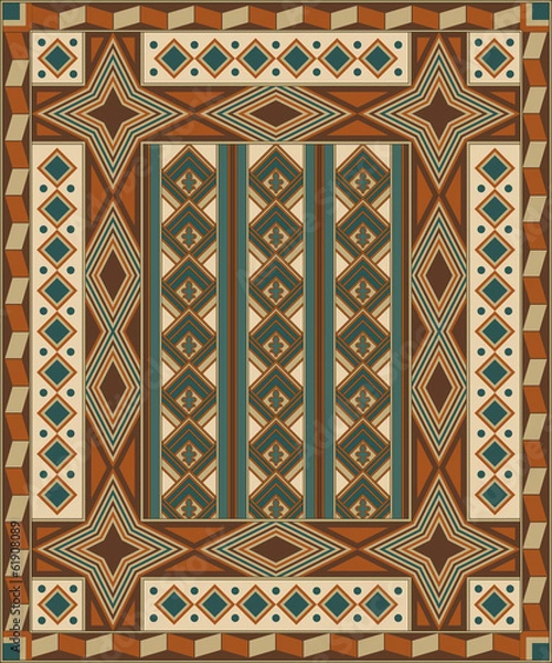 Fototapeta Vector seamless geometric pattern