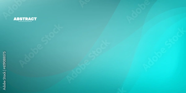 Fototapeta Abstract transparant wave shape blue color background vector