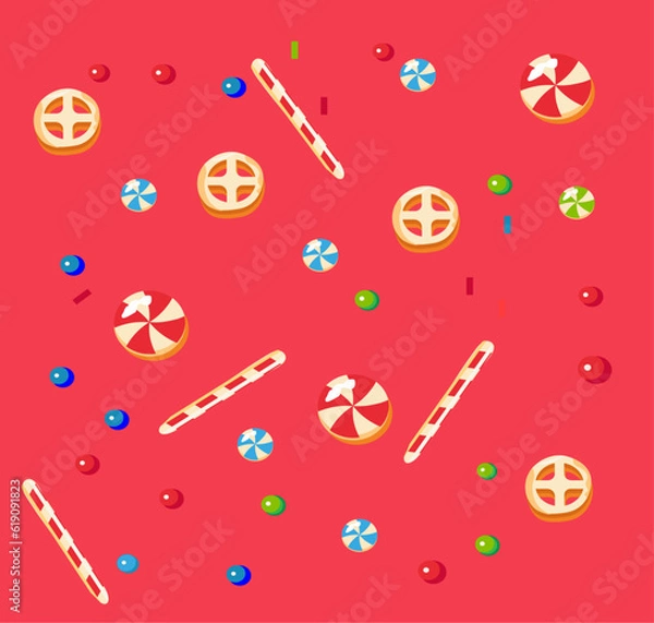 Obraz pattern, new year, christmas, ornament, print