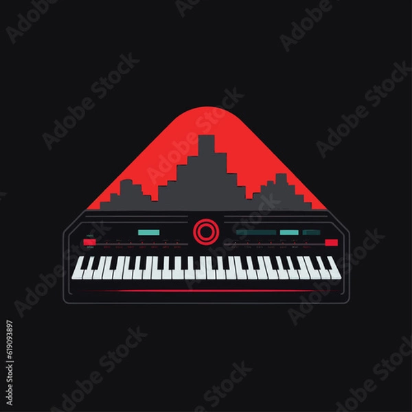 Obraz Dirty Synth Vector