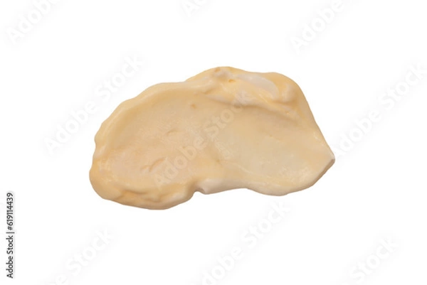 Fototapeta White sauce splashes isolated on white background.