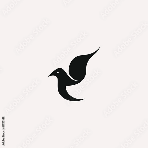 Fototapeta Bird logo design vector illustration