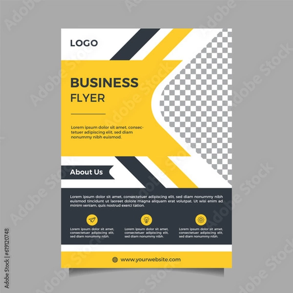 Obraz Corporate flyer design template