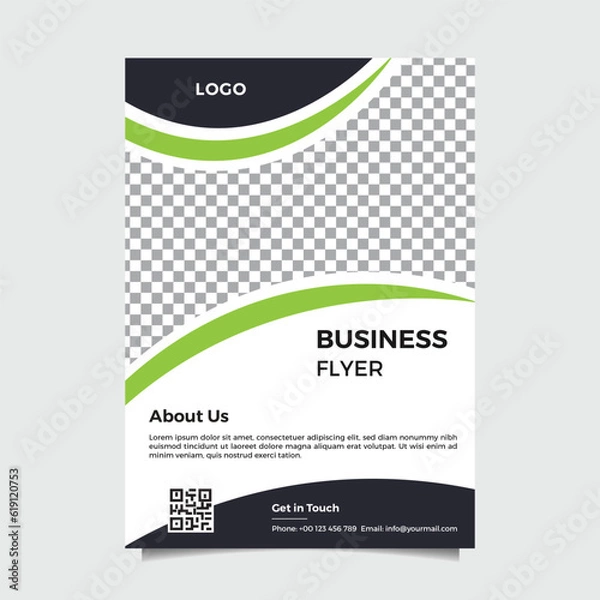 Obraz Flyer design template