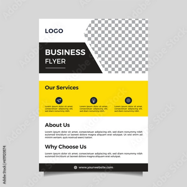 Obraz Corporate flyer design