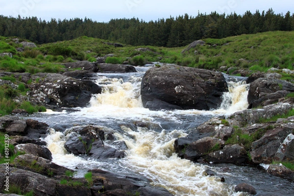 Fototapeta Fast flowing stream