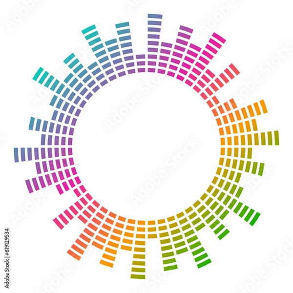 Obraz イコライザーの波形の輪