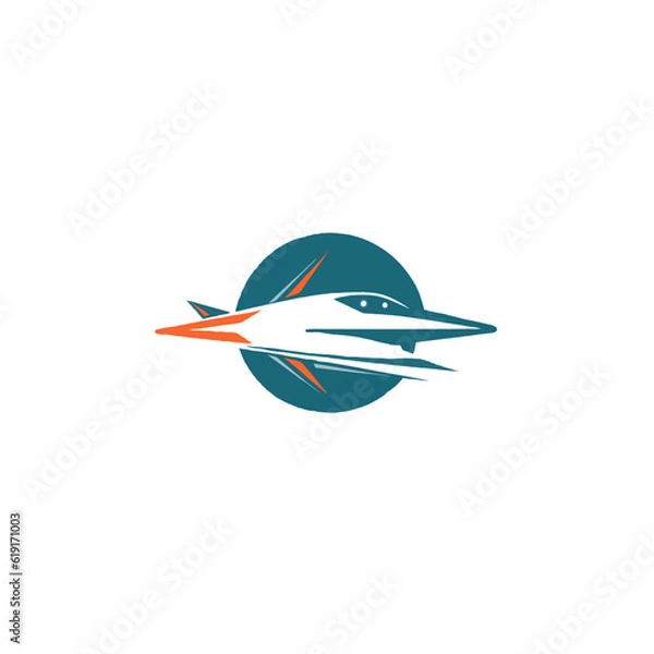 Obraz Orange Green Jet Vector