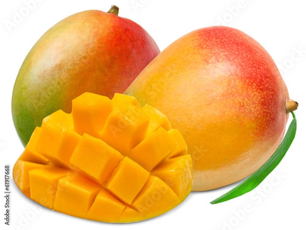 Obraz Mango isolated on white background