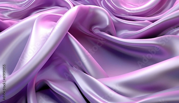 Obraz Luminous Elegance: Light Silk Wave