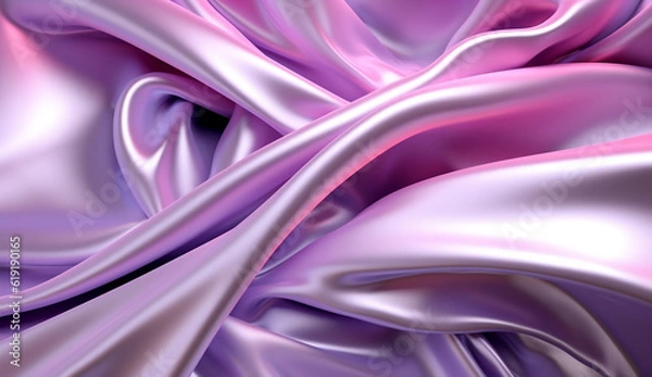 Obraz Luminous Elegance: Light Silk Wave