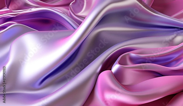 Obraz Luminous Elegance: Light Silk Wave