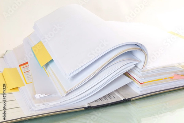 Obraz Ordner mit Belegen