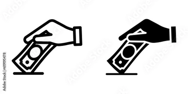 Fototapeta Deposit icon. sign for mobile concept and web design. vector illustration