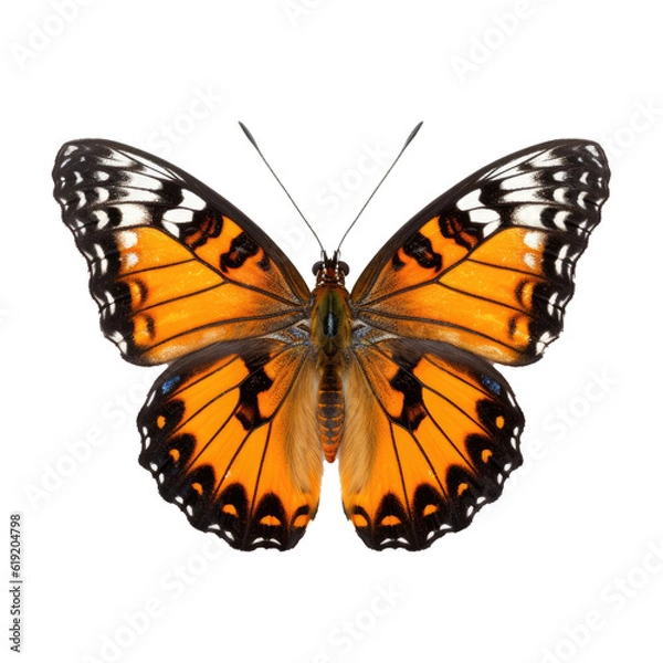 Fototapeta Butterfly isolated on transparent background. Generative ai