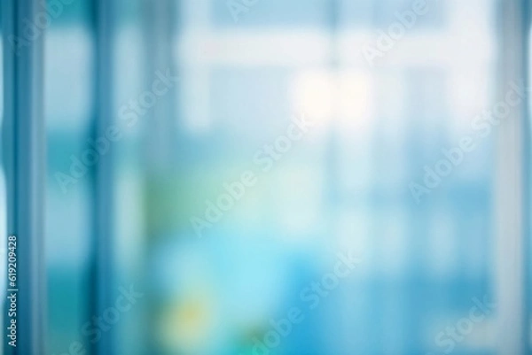 Fototapeta MEDICAL BLURRED BACKGROUND, DEFOCUSED MODERN INTERIOR