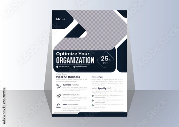 Obraz vector modern corporate business flyer template
