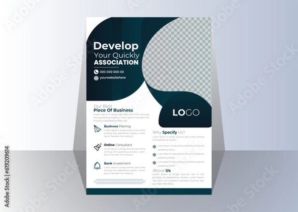Obraz vector modern corporate business flyer template