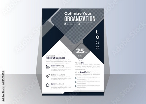 Fototapeta vector modern corporate business flyer template