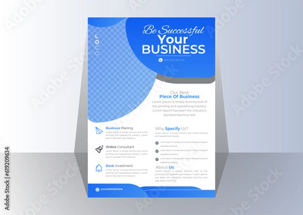 Fototapeta vector modern corporate business flyer template