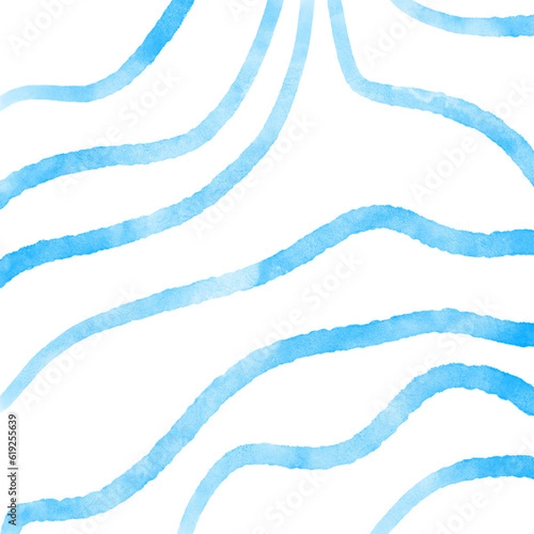 Obraz Blue Watercolor Lines Background