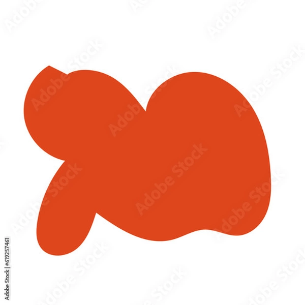 Obraz Orange Abstract Shape Vectors 