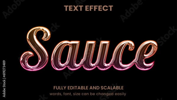 Fototapeta transparent glowing neon bubble 3d graphic style editable text effect
