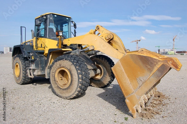 Fototapeta ładowarka kołowa