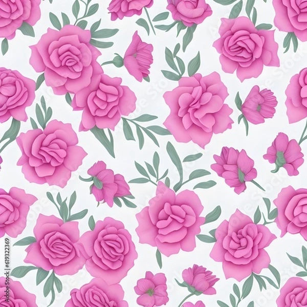 Fototapeta Seamless Small Flower Background Pattern
