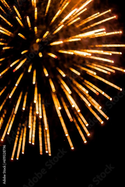Fototapeta Colorful fireworks.bokeh blur.