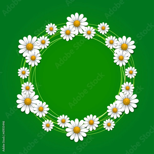 Obraz Floral background with daisy
