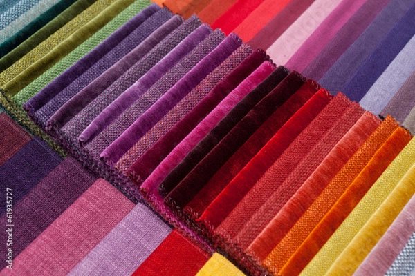 Obraz colorful fabric samples