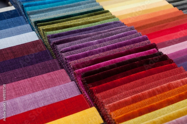 Obraz colorful fabric samples