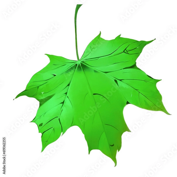 Fototapeta maple leaf isolated on white